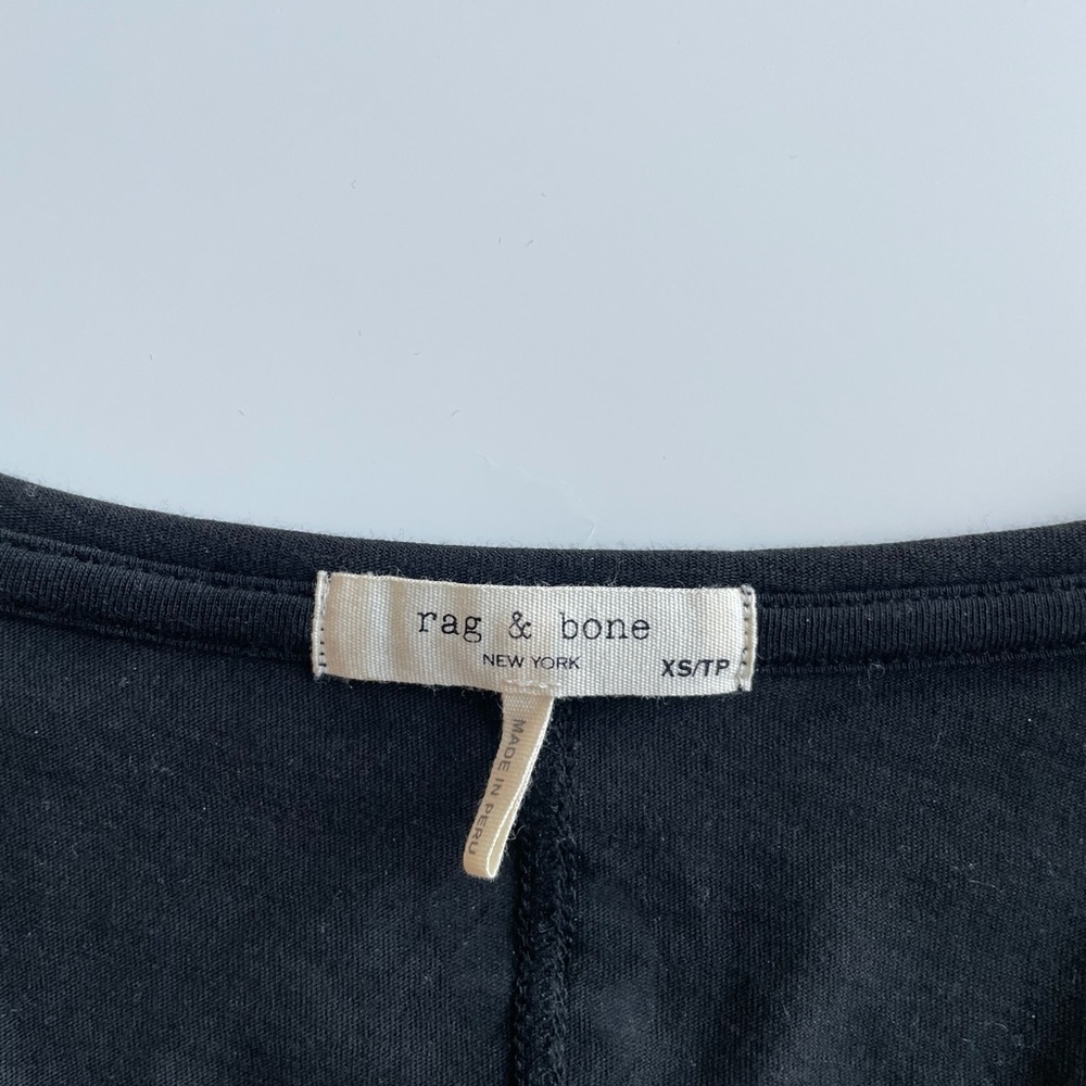 Rag and Bone black long sleeve tee